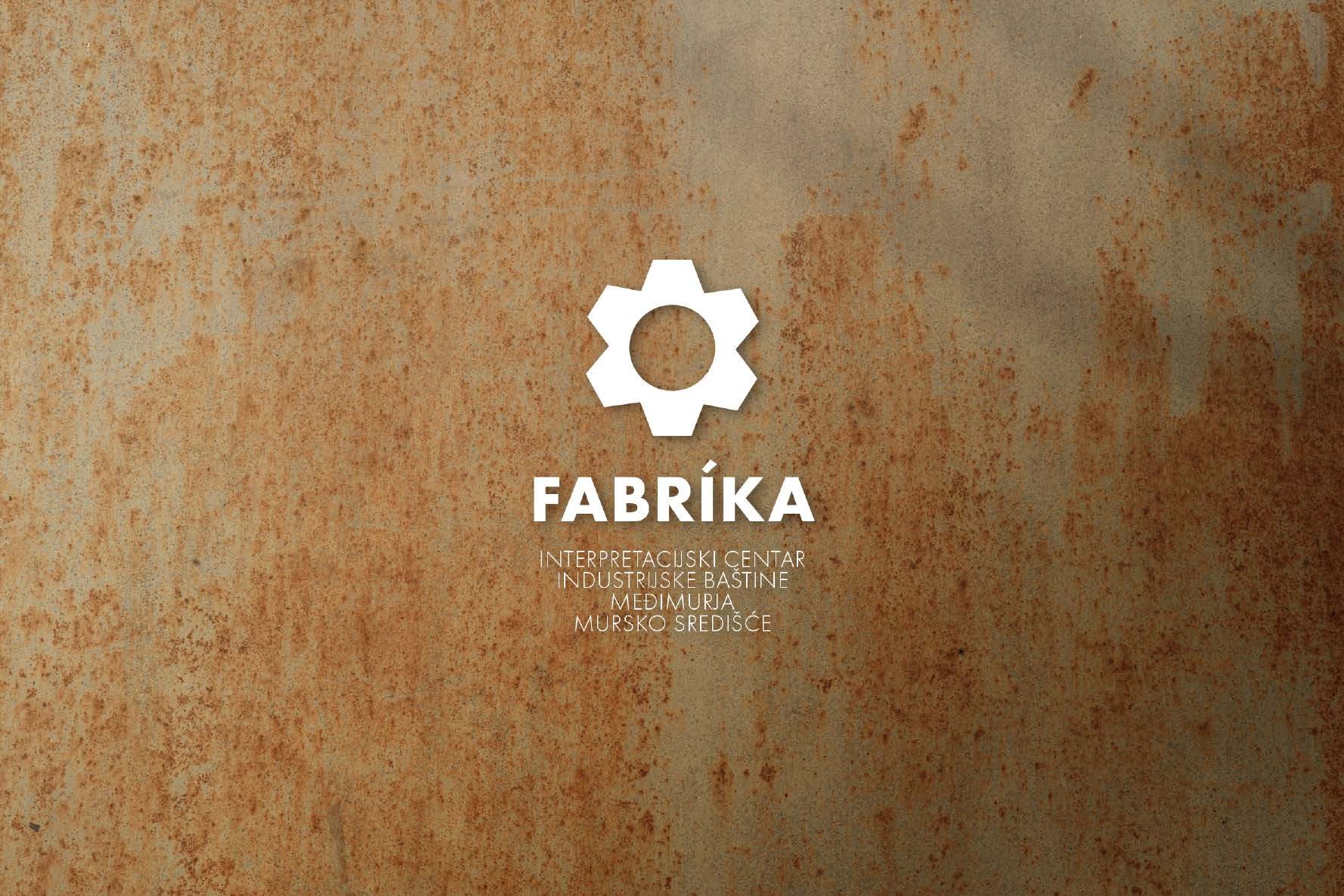 FABRÍKA logotip na hrđavom metalu
